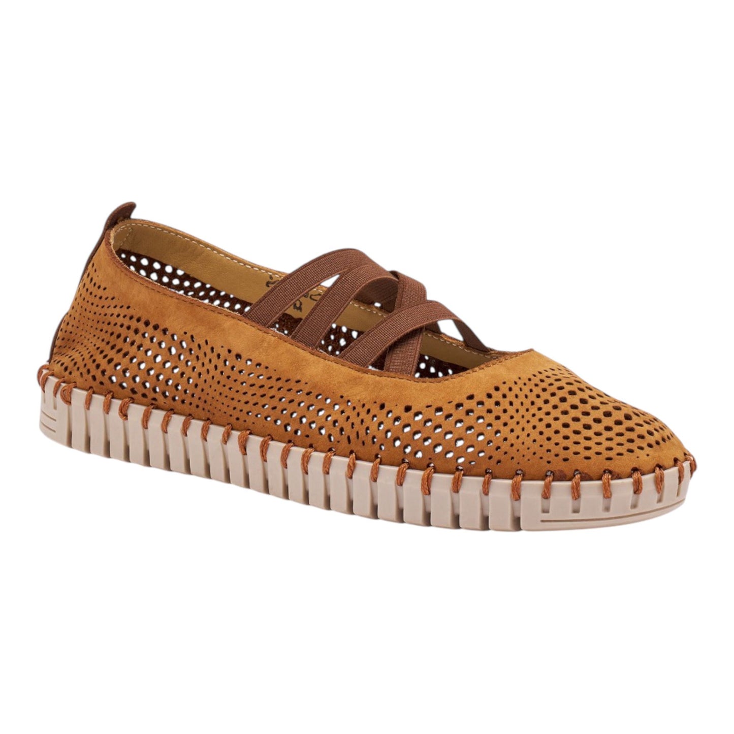 Frau - Ballerine donna in nabuck laserato.