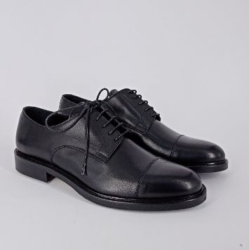 GRAMAR SHOES . Francesina uomo  in pelle nera