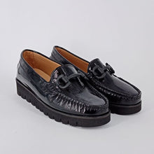Carica l&#39;immagine nel visualizzatore di Gallery, MASTRO DOMENICO . Mocassino naplak nera.
