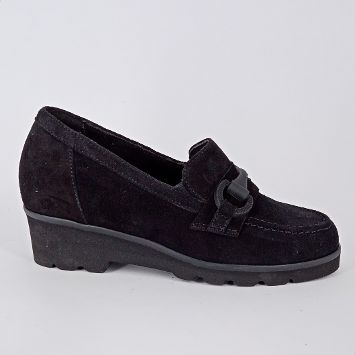 Maral - Mocassino scamosciato nero.