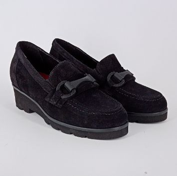 Maral - Mocassino scamosciato nero.