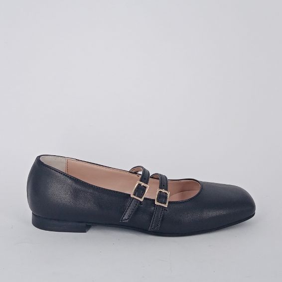 MRCshoes-  Ballerina maryjane in pelle nera.