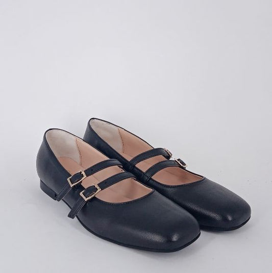 MRCshoes-  Ballerina maryjane in pelle nera.