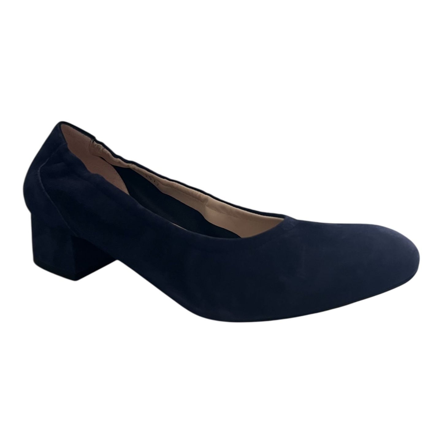Melluso -  Dècolletè in camoscio blu.