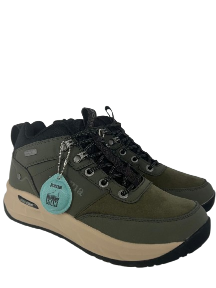 Joma - Scarponcini uomo in pelle e camoscio verde.