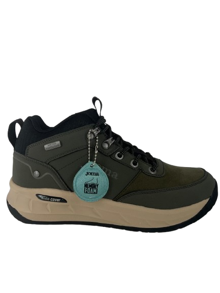 Joma - Scarponcini uomo in pelle e camoscio verde.