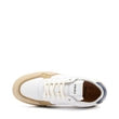 Frau - Sneakers uomo  in pelle bianca con inserti in camoscio .