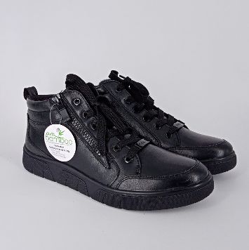 Ara- Sneakers a polacchino in pelle nera.