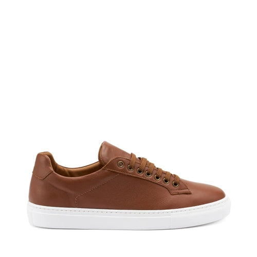 FRAU - Sneakers uomo in pelle caramello .