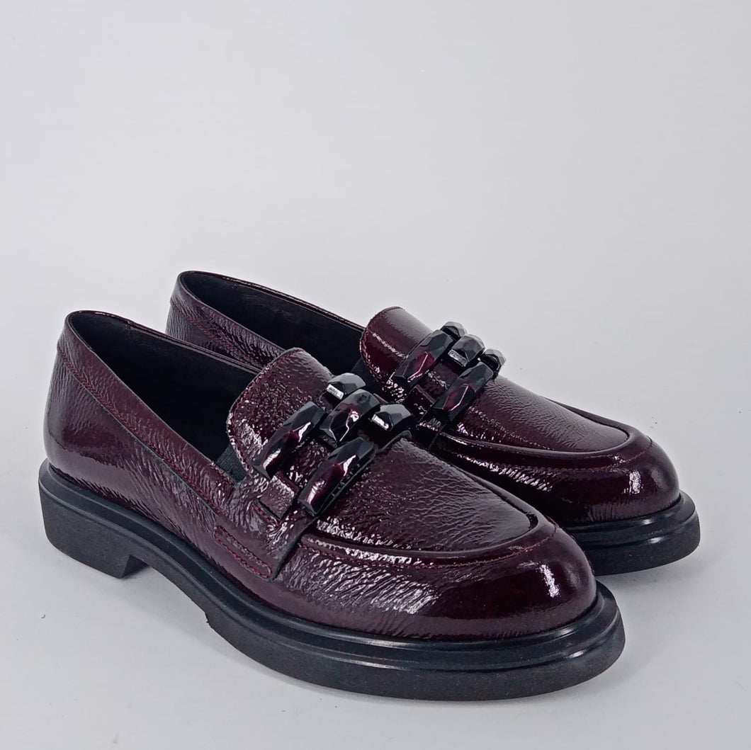 SUSIMODA- Mocassino naplak bordeaux.