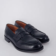 Carica l&#39;immagine nel visualizzatore di Gallery, Melluso-mocassino college donna in pelle nera. -
