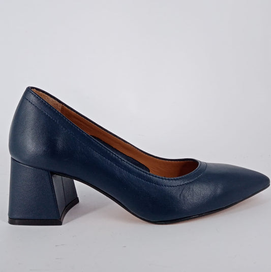 Melluso - Decollete in pelle blu.