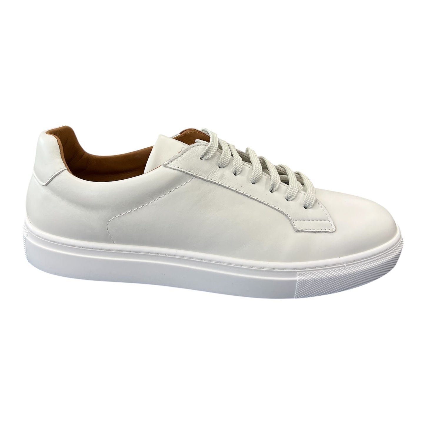 Frau - Sneakers uomo in pelle bianca.