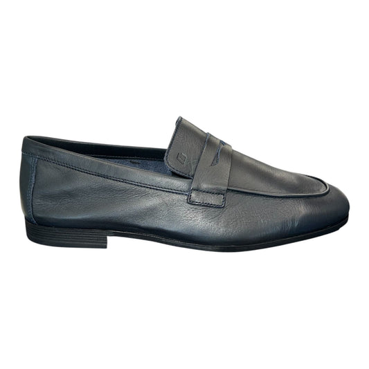 Frau - Mocassini uomo in pelle  blu.