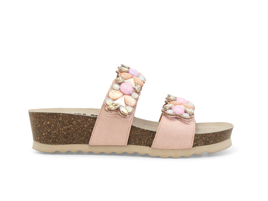 Melluso - Ciabatta donna in pelle rosa pastello. -20%
