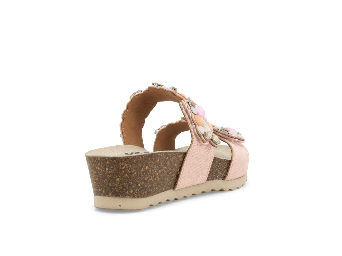 Melluso - Ciabatta donna in pelle rosa pastello. -20%
