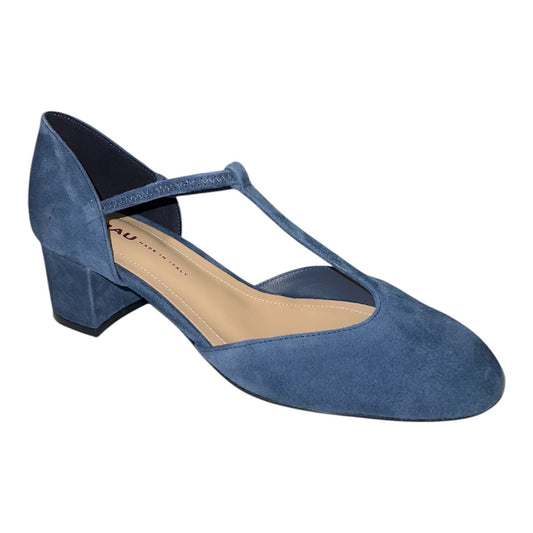 Frau - decollete in camoscio blu.