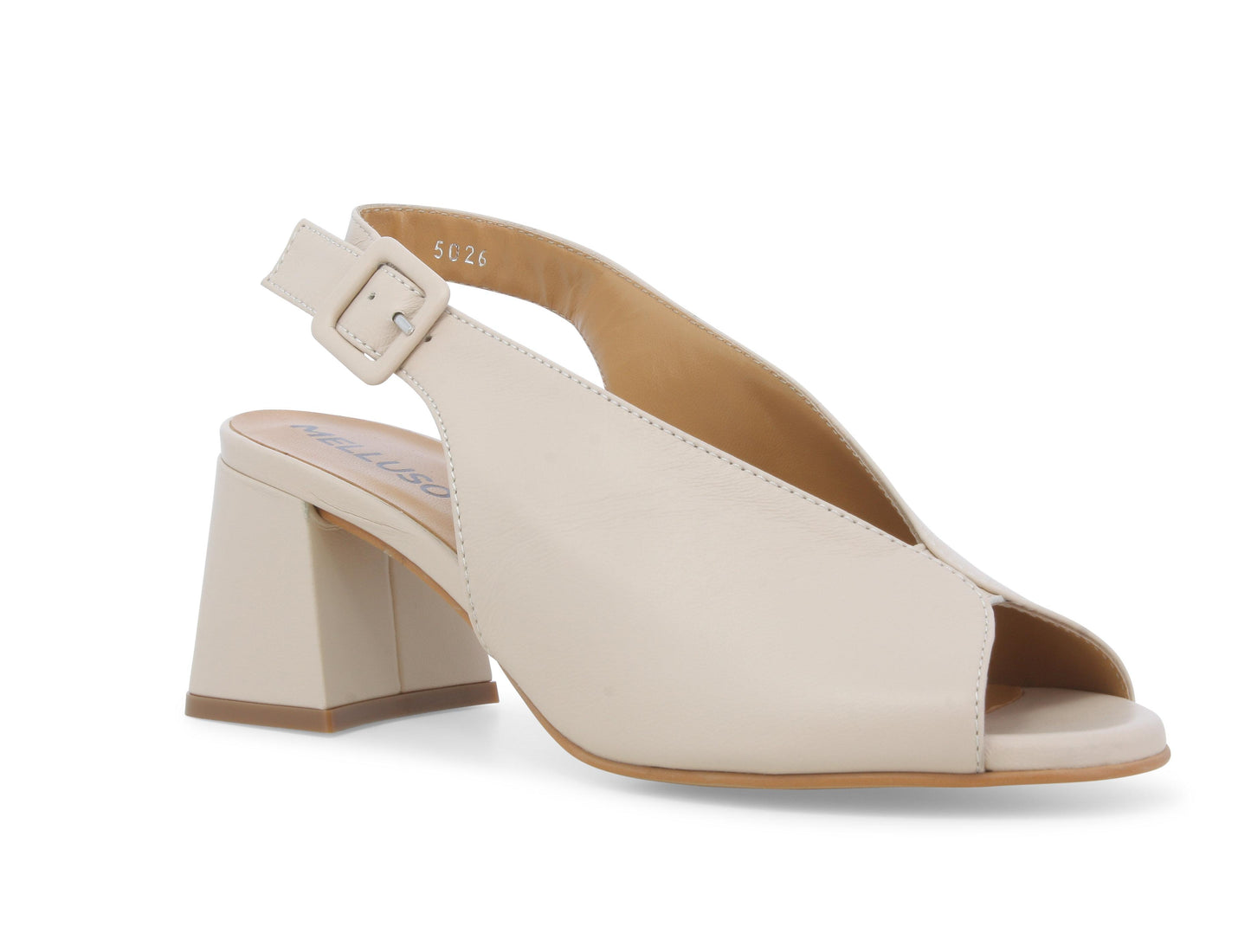Melluso - Sandalo in pelle beige.