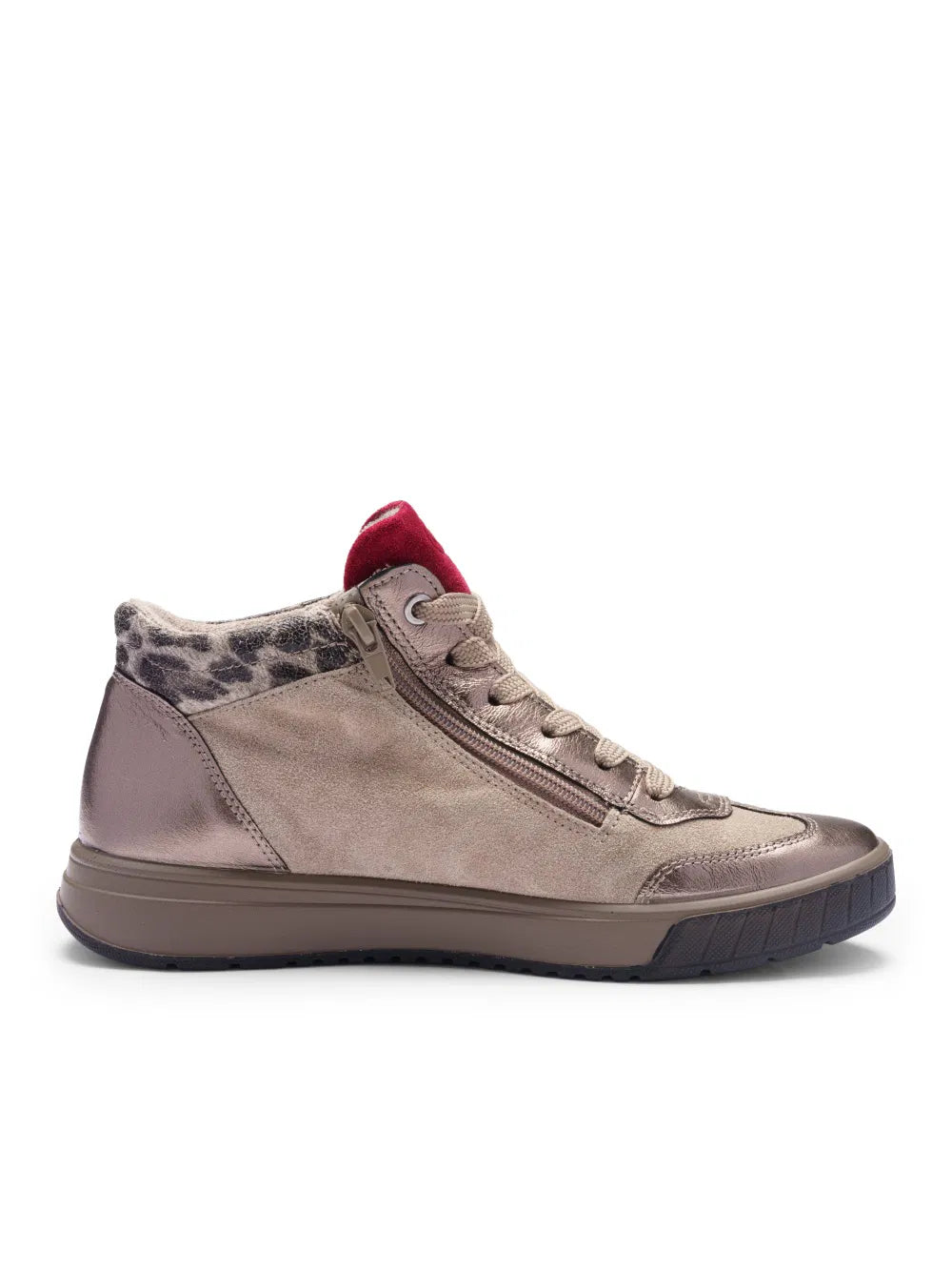 Ara - Polacchini donna in pelle beige.