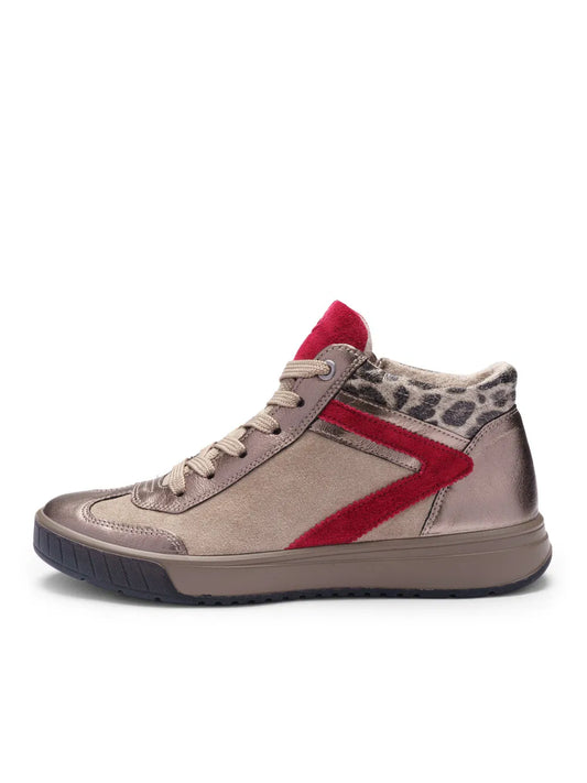 Ara - Polacchini donna in pelle beige.