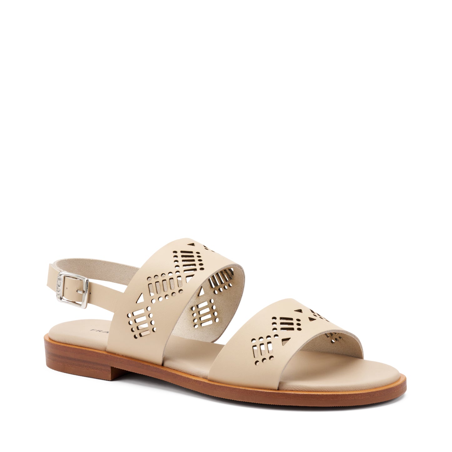 Frau - Sandali donna in  pelle laserata.