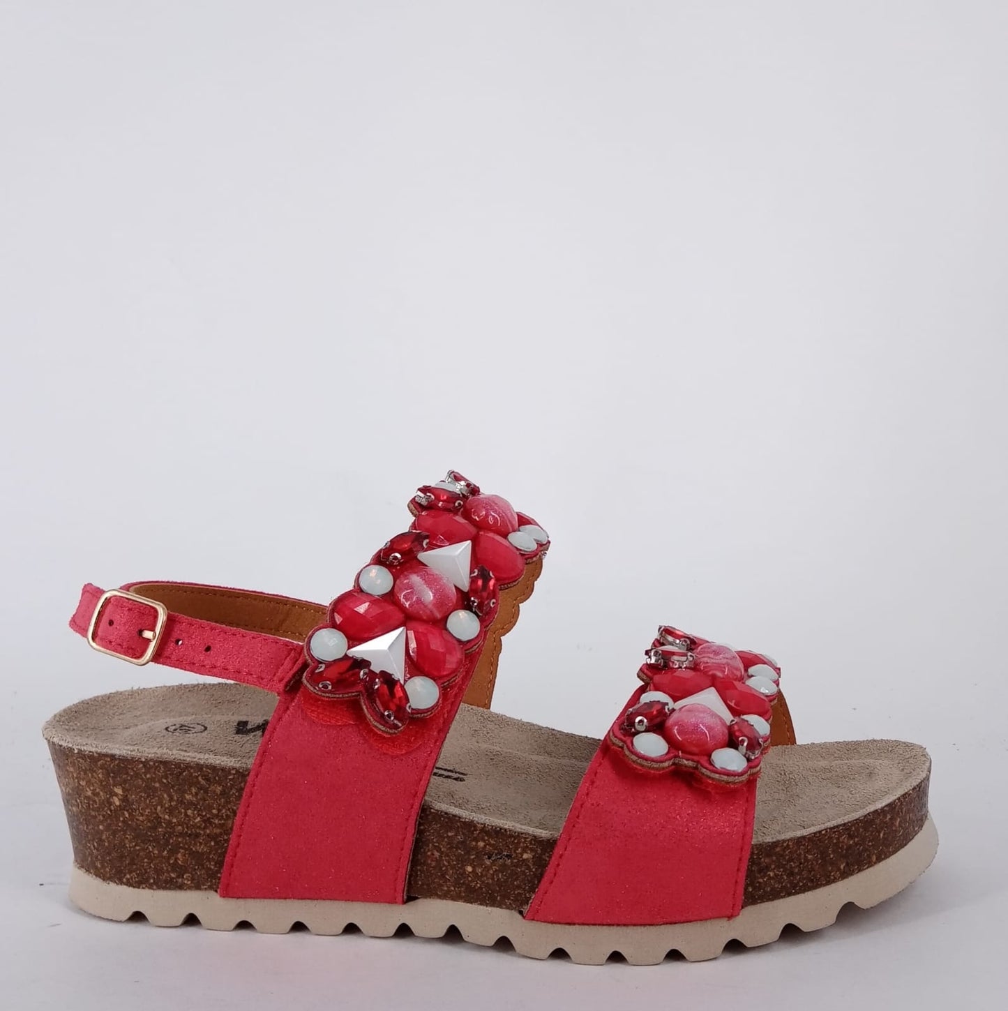 Melluso - Sandalo donna in pelle rossa. -20%