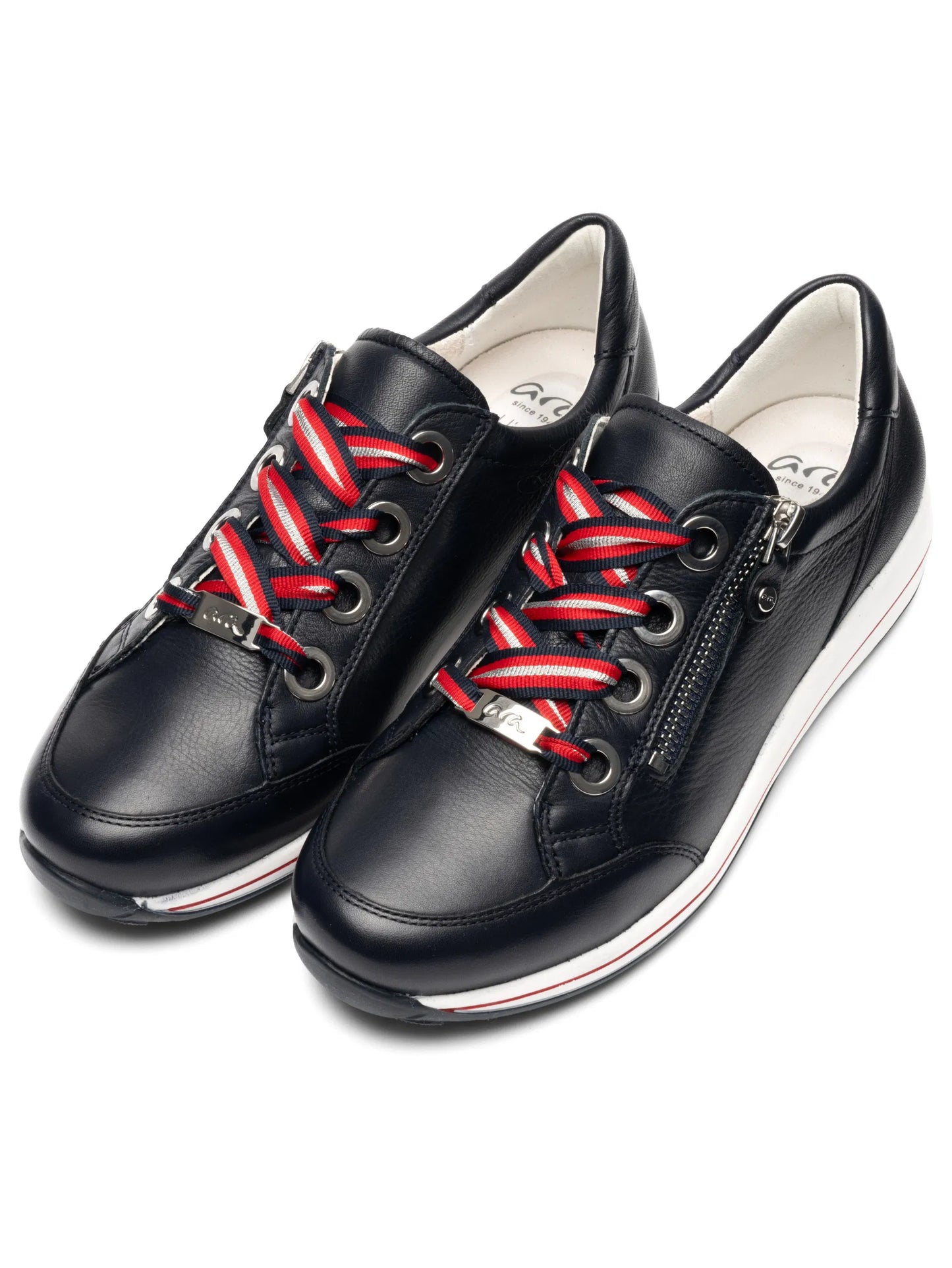 Ara - Sneakers in pelle blu.