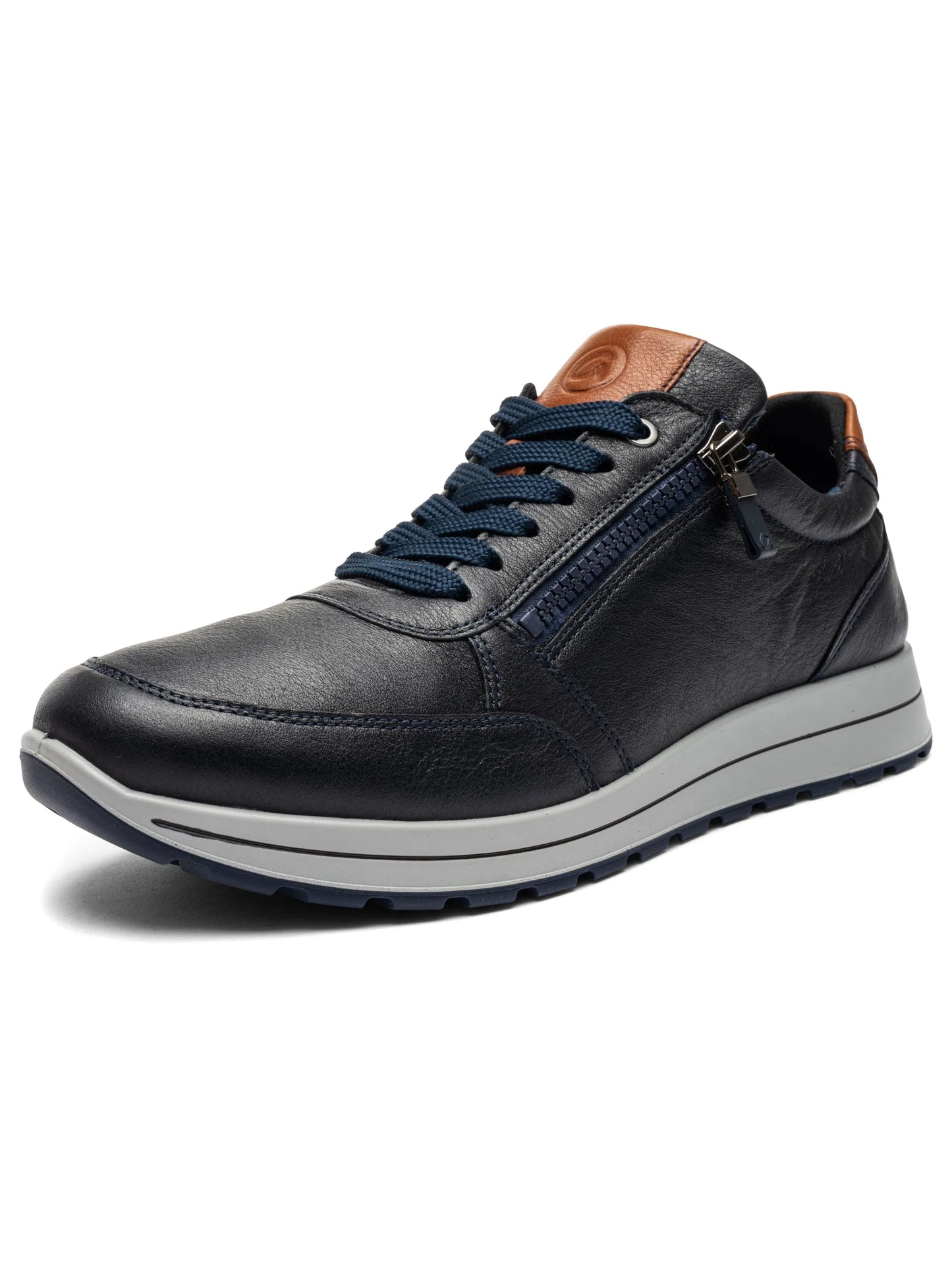 Ara - Sneakers uomo in pelle blu.