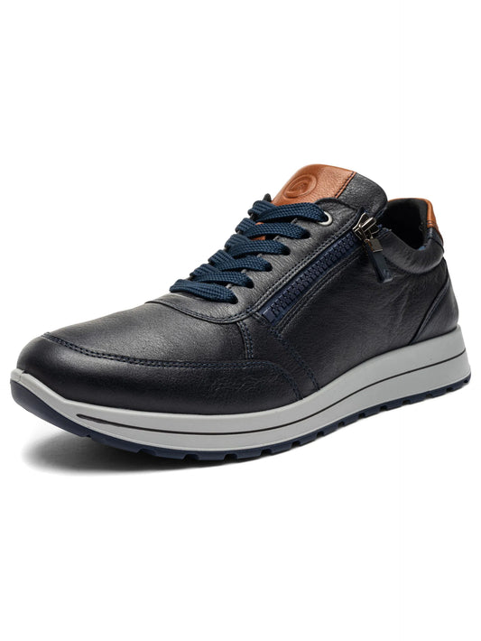 Ara - Sneakers uomo in pelle blu.