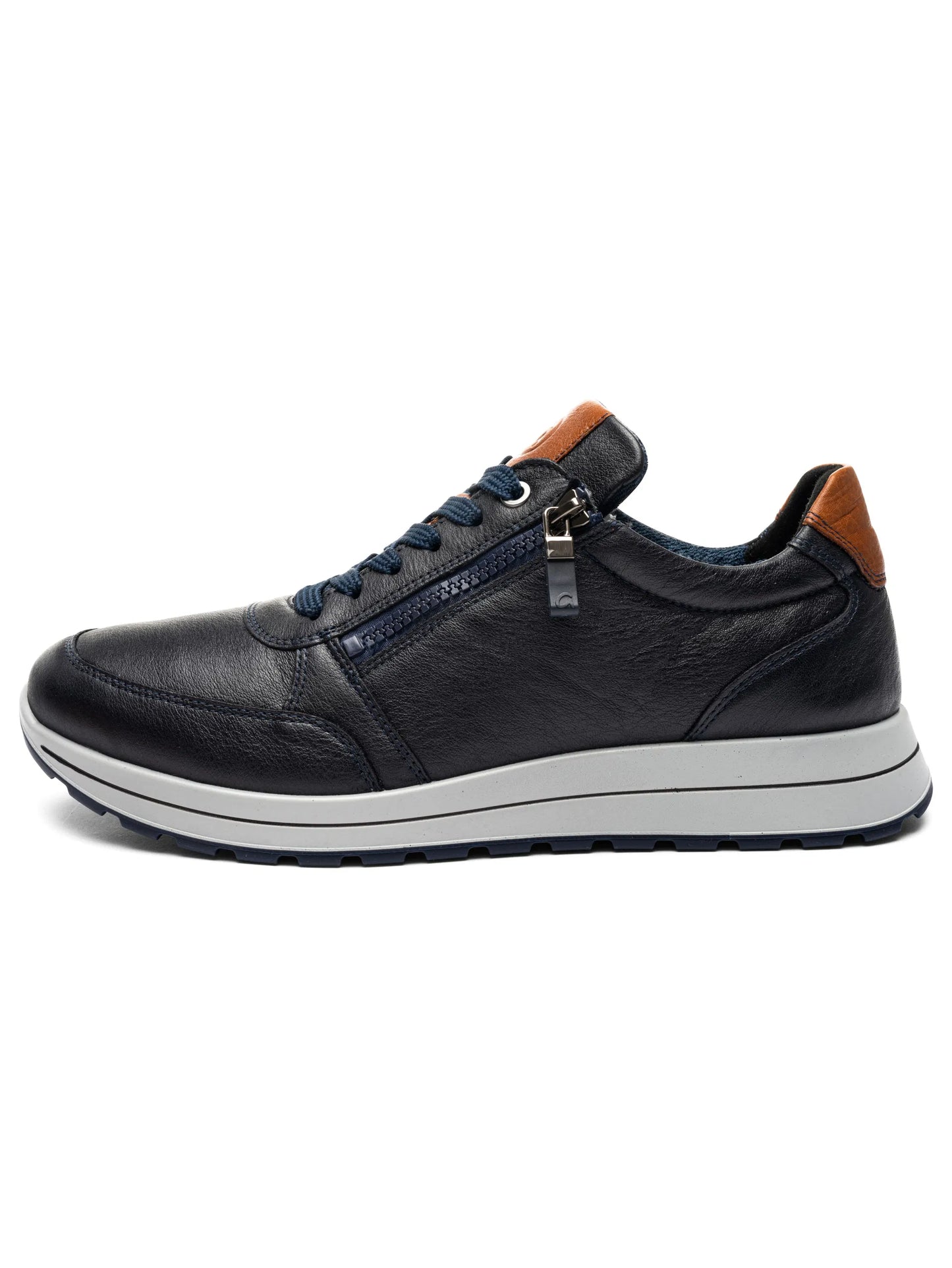 Ara - Sneakers uomo in pelle blu.