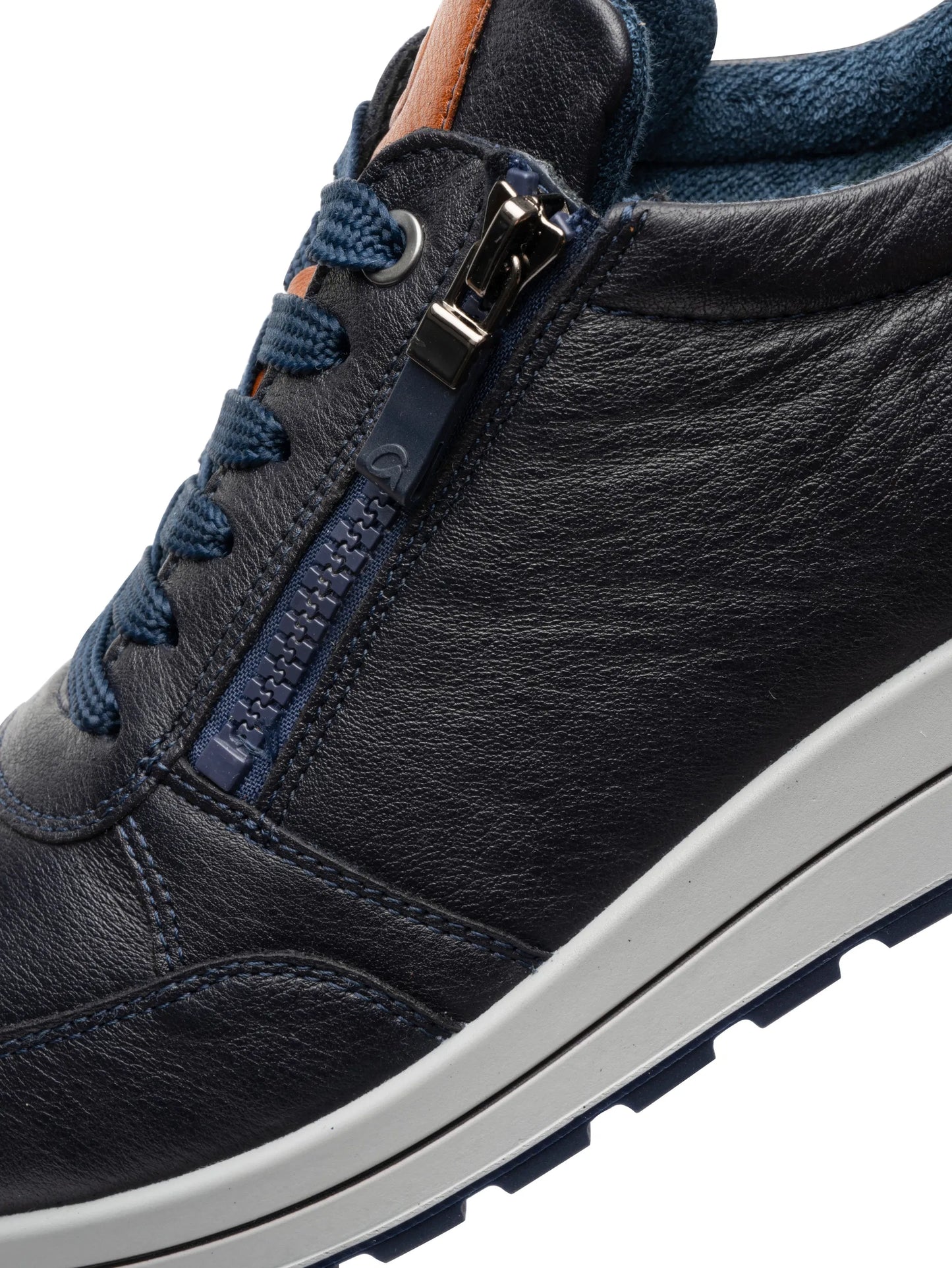 Ara - Sneakers uomo in pelle blu.