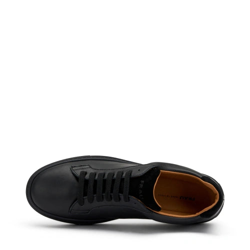 Frau - Sneakers uomo in pelle e camoscio nera.