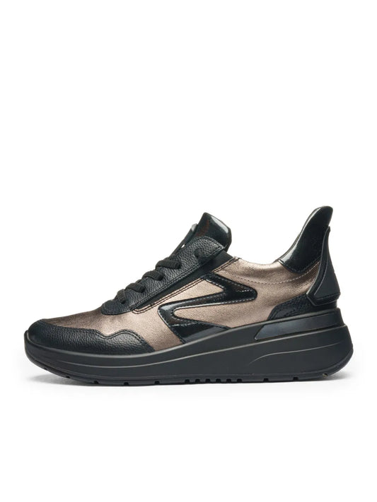 Ara - Sneakers donna in pelle nera.