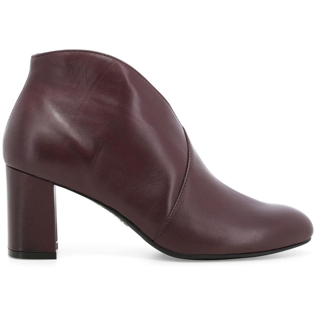 Melluso -  Stivaletti donna in pelle bordò.