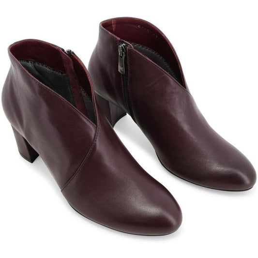 Melluso -  Stivaletti donna in pelle bordò.