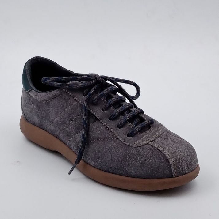 FRAU - Scarpa allacciata in camoscio avio -50%