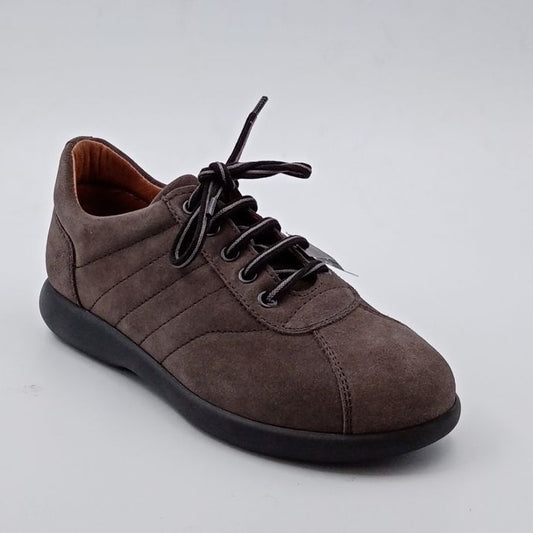 FRAU - Scarpa allacciata in camoscio taupe -30%