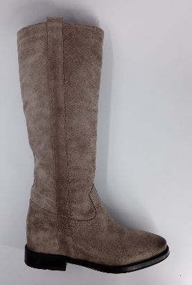 CAFENOIR  Stivale in camoscio beige con rialzo interno. -50%