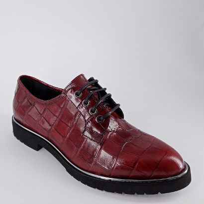 LE GAZZELLE  Scarpa allacciata in pelle stampata cocco -50%