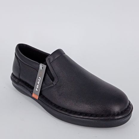 FRAU . Slip-on uomo in pelle nera -30%
