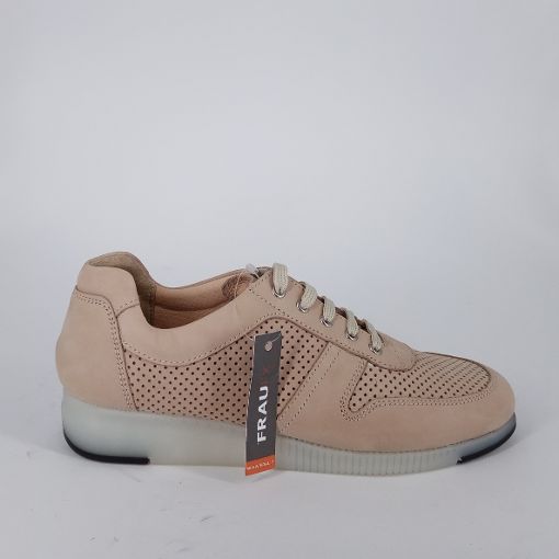 FRAU . Sneaker in nubuk beige - 50%