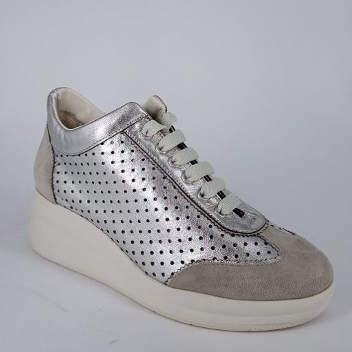 MELLUSO WALK . Sneakers in pelle silver - 50%
