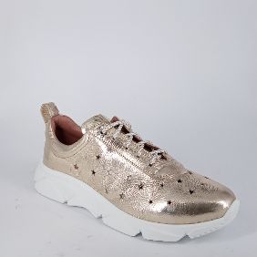 CALPIERRE . Sneaker in pelle laminata platino  - 30%