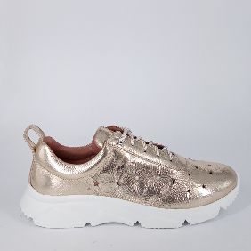 CALPIERRE . Sneaker in pelle laminata platino  - 30%
