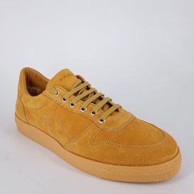 FRAU .  Sneakers ecosostenibile in camoscio ocra  - 30%