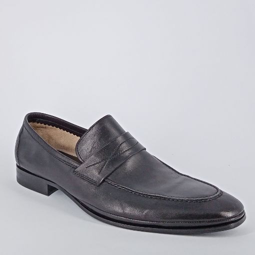 CALPIERRE . Mocassino in pelle nero -