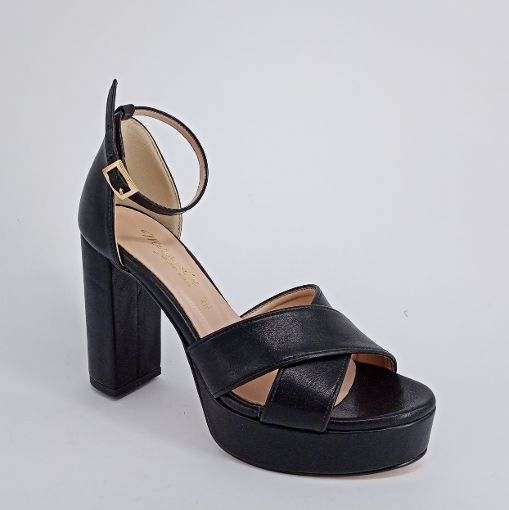 LOTTI  . Sandali in pelle nera  - 50%