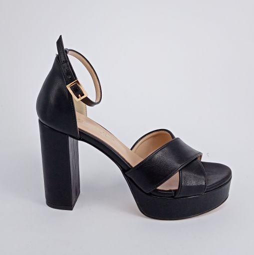 LOTTI  . Sandali in pelle nera  - 50%