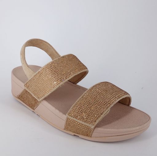 FITFLOP . Sandalo platino a due fasce con velcro - 30%
