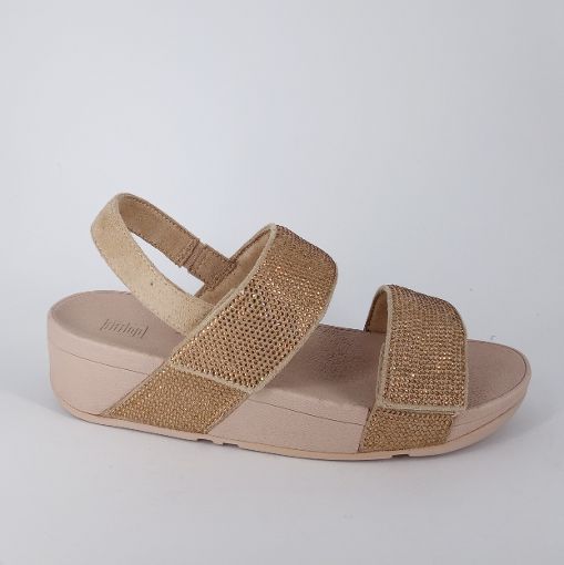 FITFLOP . Sandalo platino a due fasce con velcro - 30%